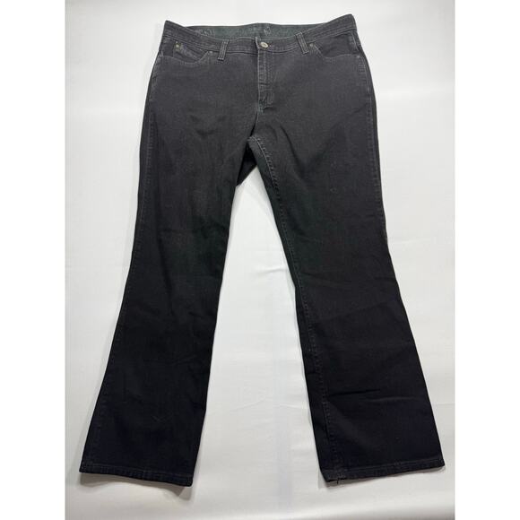 Wrangler Q-Baby Women's Bootcut Black Denim Jeans - Size 15/16 (37x30) - Picture 1 of 4